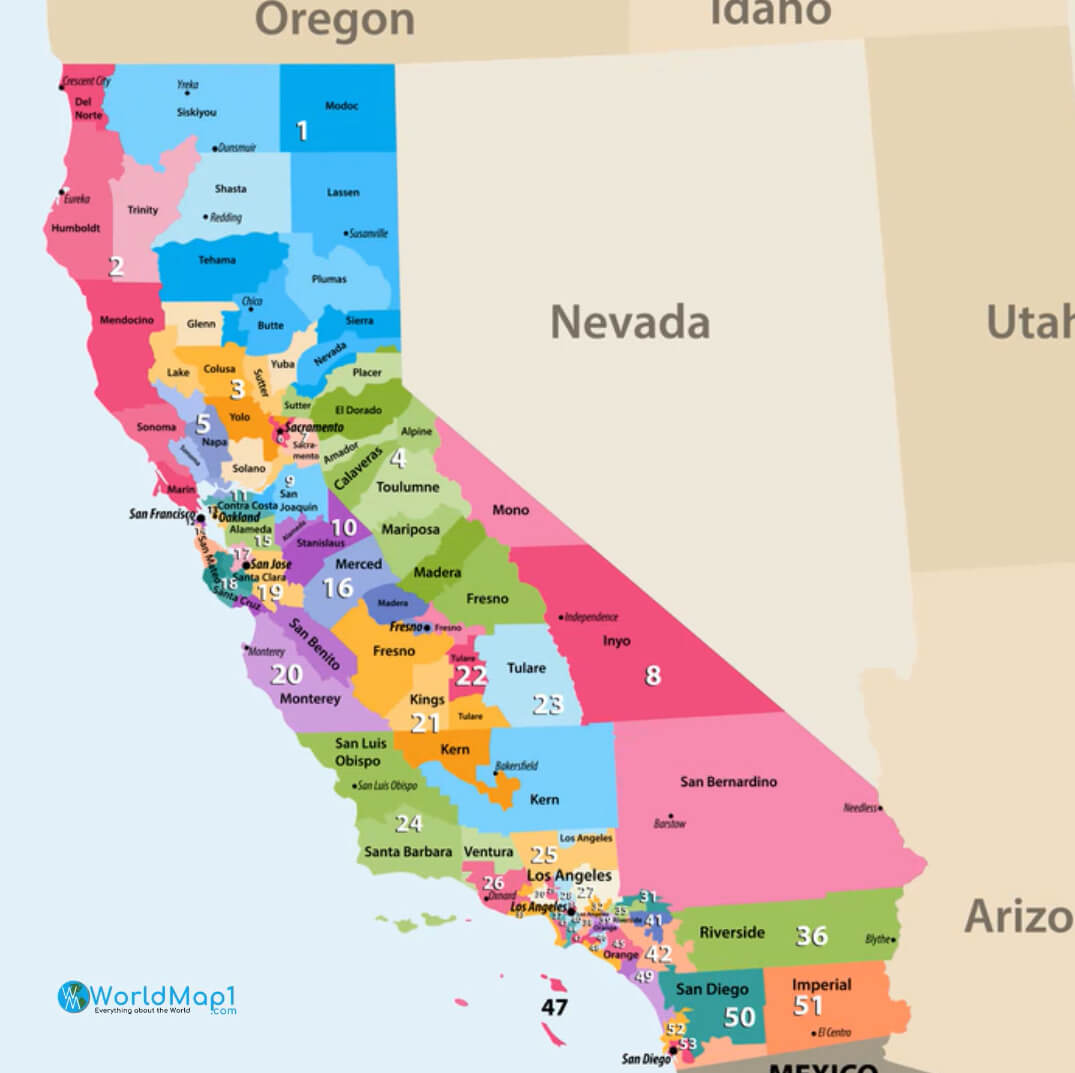 California Zip Code Maps